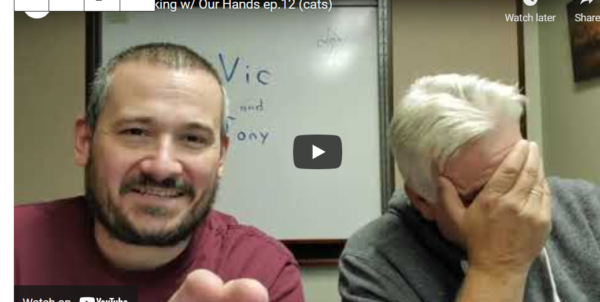 Vic and Tony Talking w/ Our Hands ep.12 (cats)