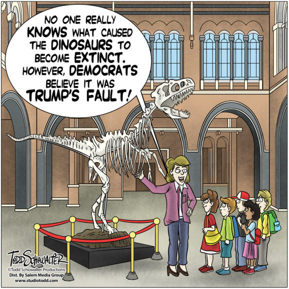 4-10-23-DINOSAURS-TRUMPS-FAULTCARTOON_©SCHOWALTER-1