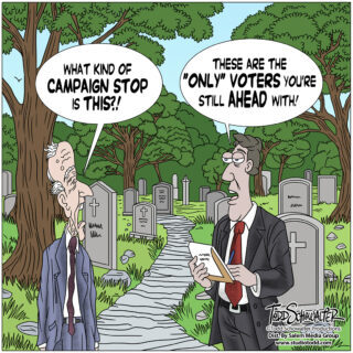 CEMETARY CAMPAIGN CARTOON_(©SCHOWALTER)