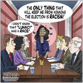 LUNACY RACE CARTOON_(©SCHOWALTER)