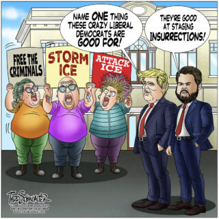 STAGING INSURRECTIONS_CARTOON(©SCHOWALTER)