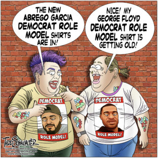 DEMOCRAT ROLE MODEL_CARTOON(©SCHOWALTER)