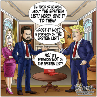 EVERYBODY ON EPSTEIN LIST_CARTOON(©SCHOWALTER)
