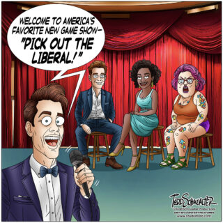 PICK OUT LIBERAL_CARTOON_(©SCHOWALTER)