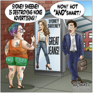 SYDNEY SWEENEY_CARTOON(©SCHOWALTER)