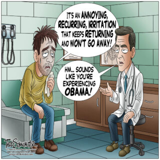 SOUNDS LIKE OBAMA_CARTOON(©SCHOWALTER)