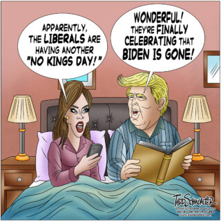 NO KINGS DAY_CARTOON(©SCHOWALTER)