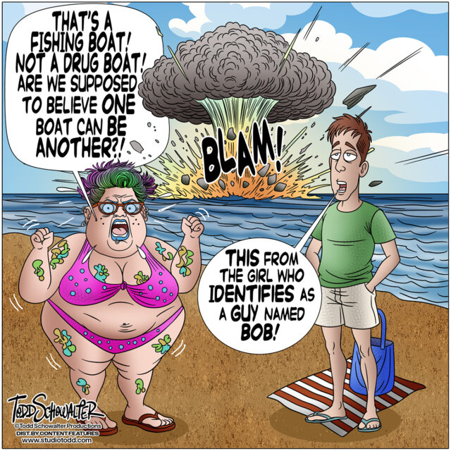 FISHING_DRUG BOAT_CARTOON(©SCHOWALTER)