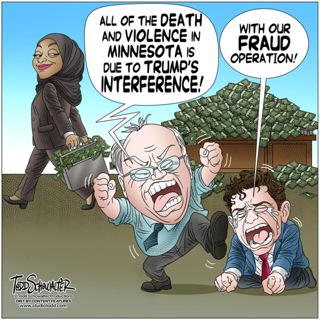 TRUMP INTERFERENCE_CARTOON(©SCHOWALTER)