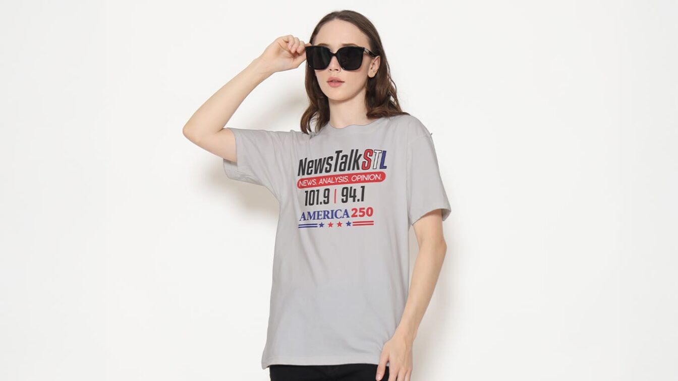 T-shirt Mockup With a Model Wearing Glasses-NewsTalkSTL-low res