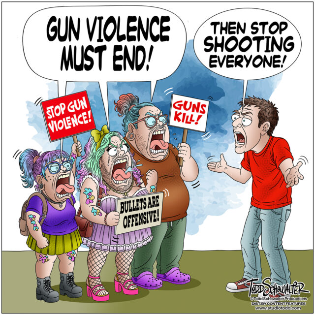 GUN VIOLENCE_CARTOON(©SCHOWALTER)