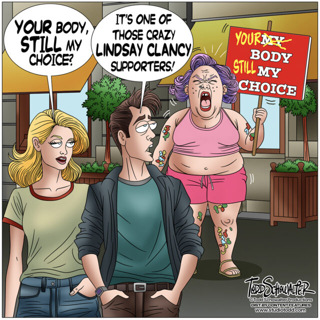 LINDSAY CLANCY_CARTOON(©SCHOWALTER)