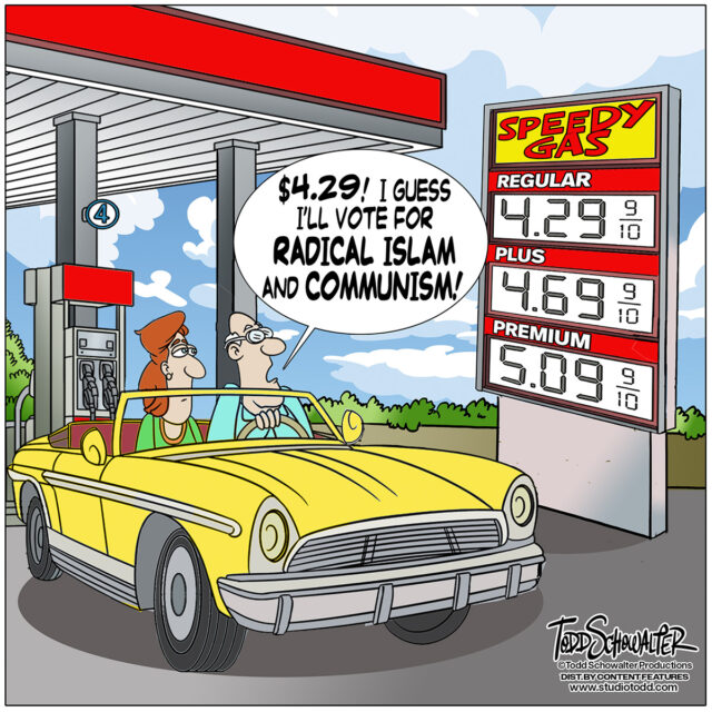 GAS PRICES_CARTOON(©SCHOWALTER)